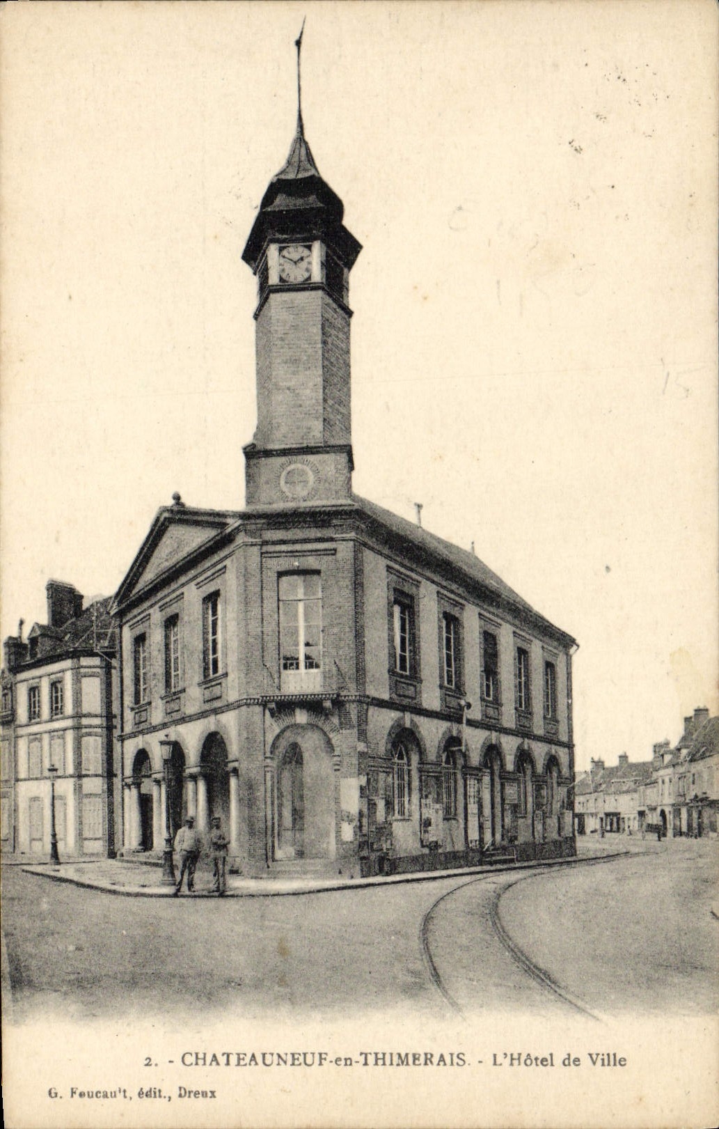 CPA Chateauneuf En Thimerais L'Hotel De Ville
