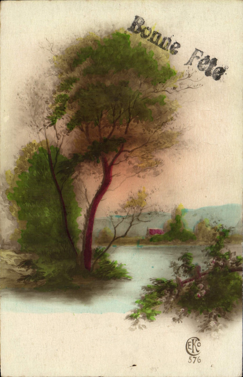 VINTAGE POSTCARD Good Festival Fantasy