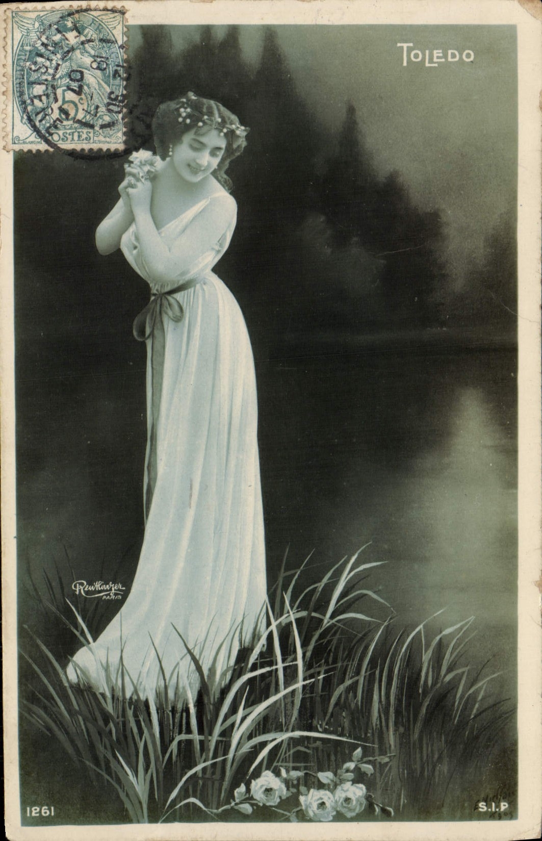 VINTAGE POSTCARD Toledo Woman