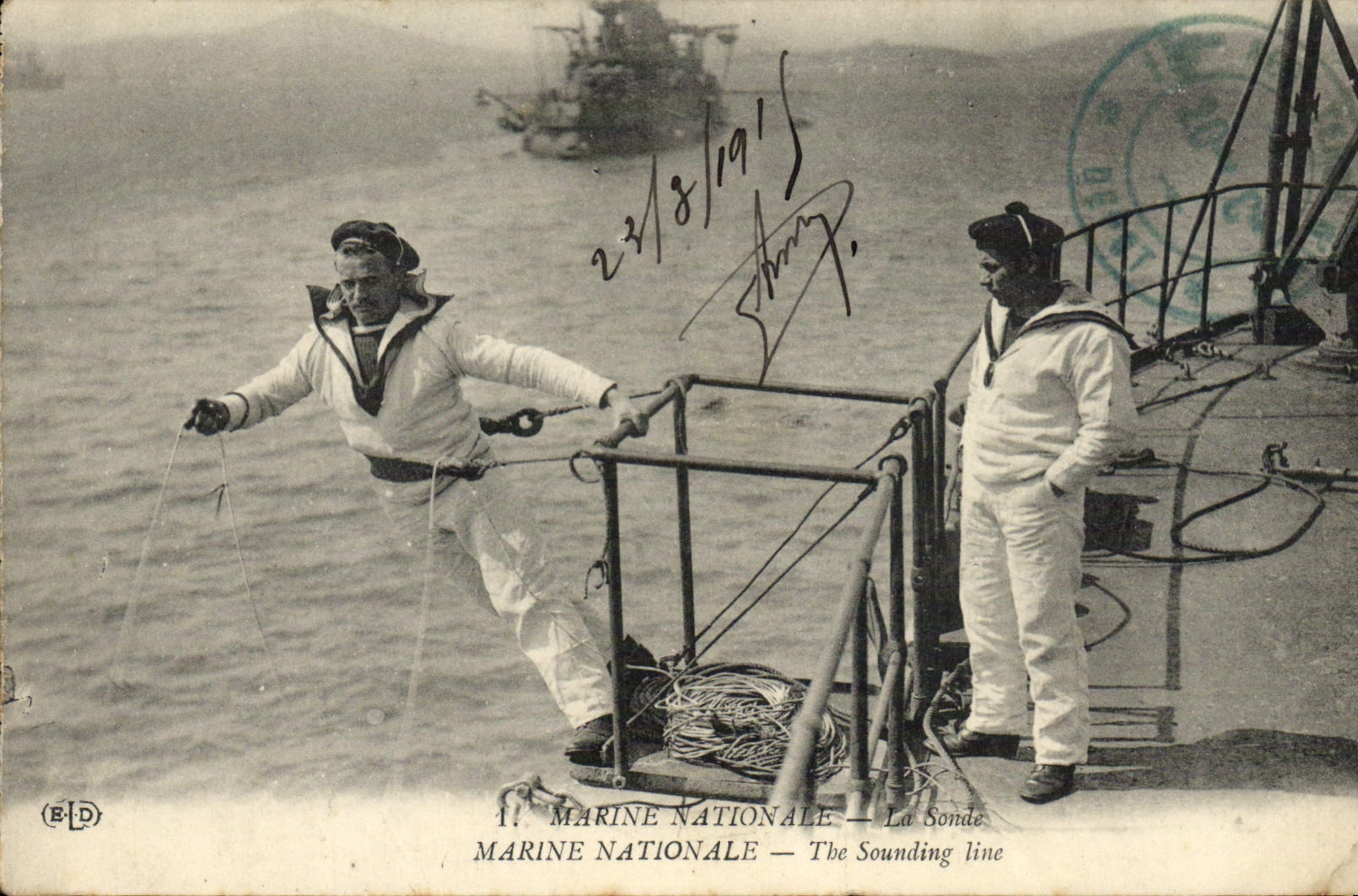 VINTAGE POSTCARD Boat National marine the probe