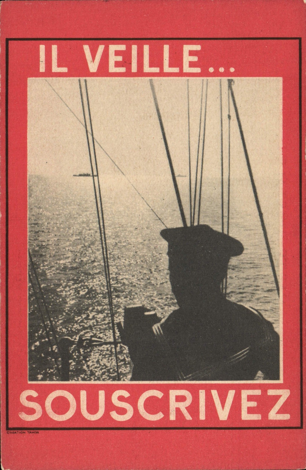 CPA Bateau Il veille Souscrivez