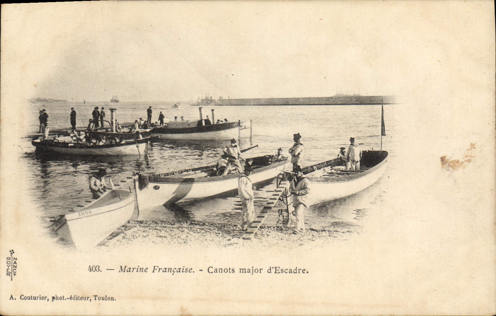 CPA Bateau Marine francaise Canots major d'escadre 