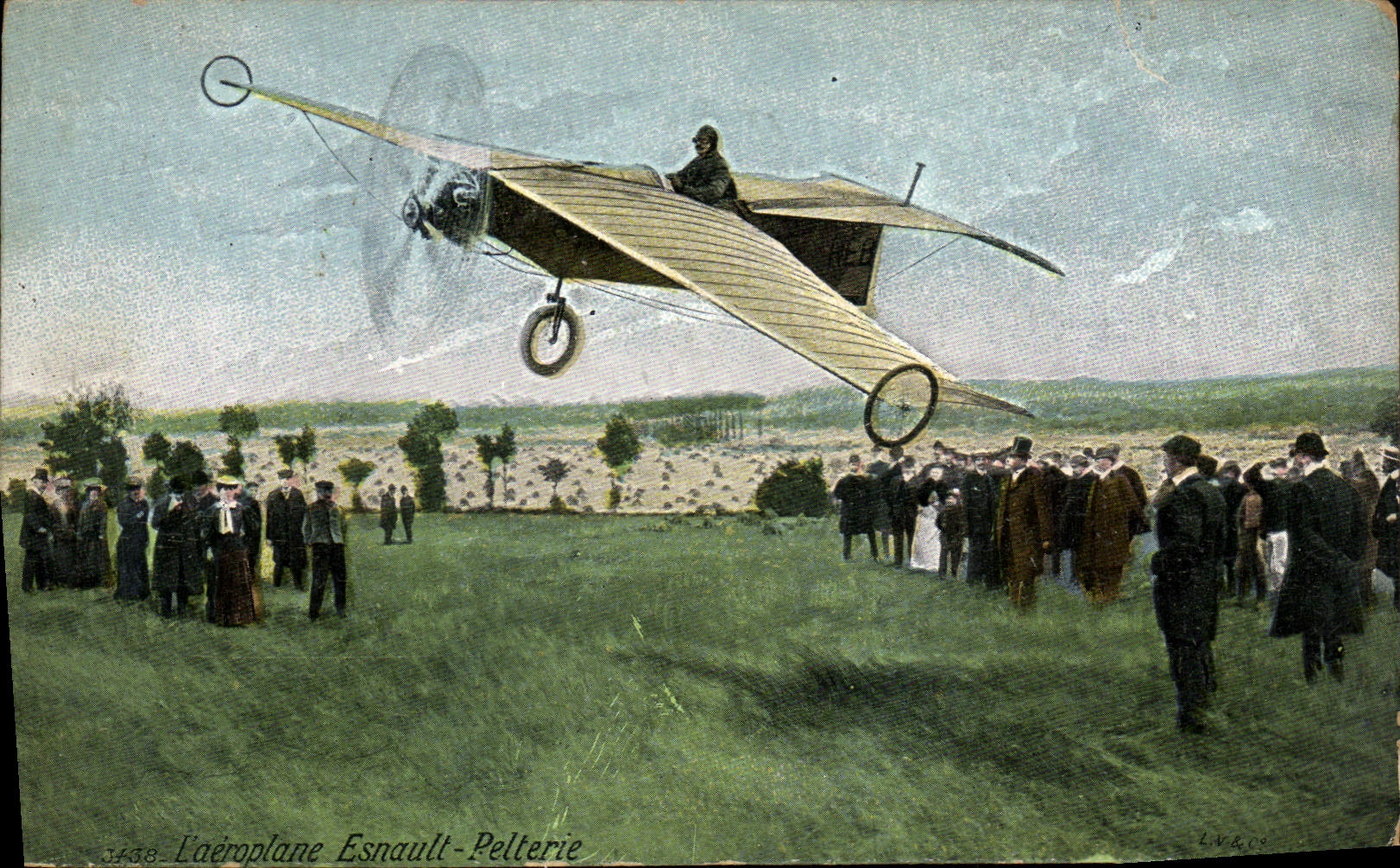 CPA Avion Aviation Aeroplane Esnault Pelterie 