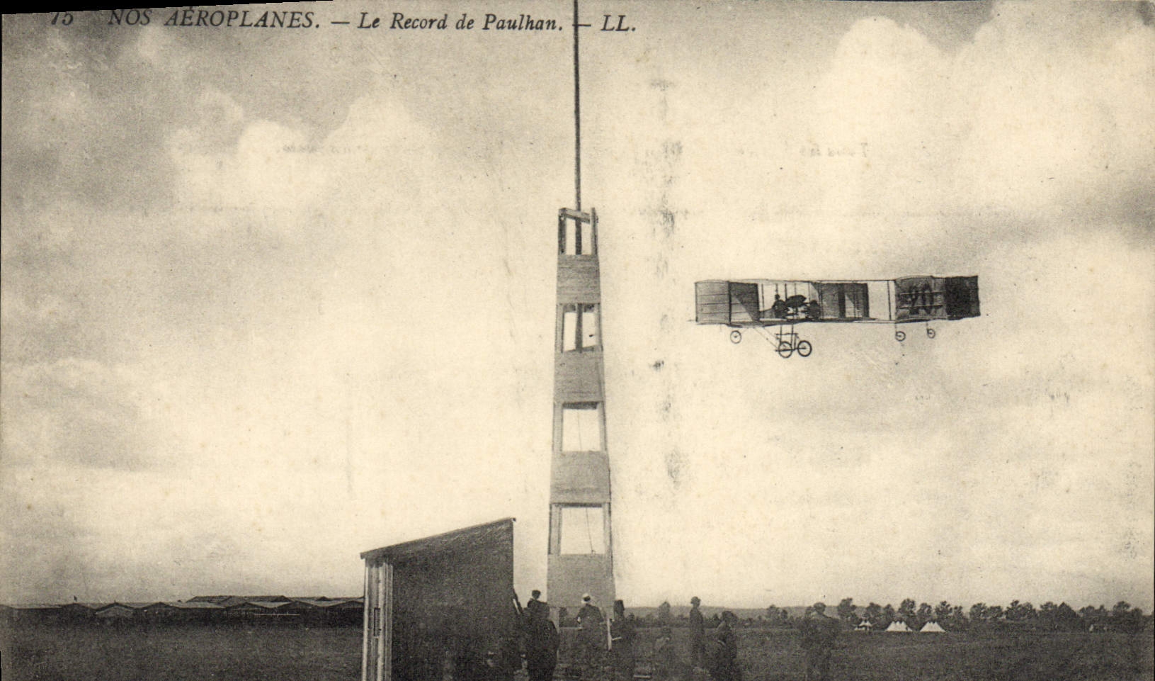 Aeroplano de la aviación de la POSTAL de la VENDIMIA el expediente de Paulhan