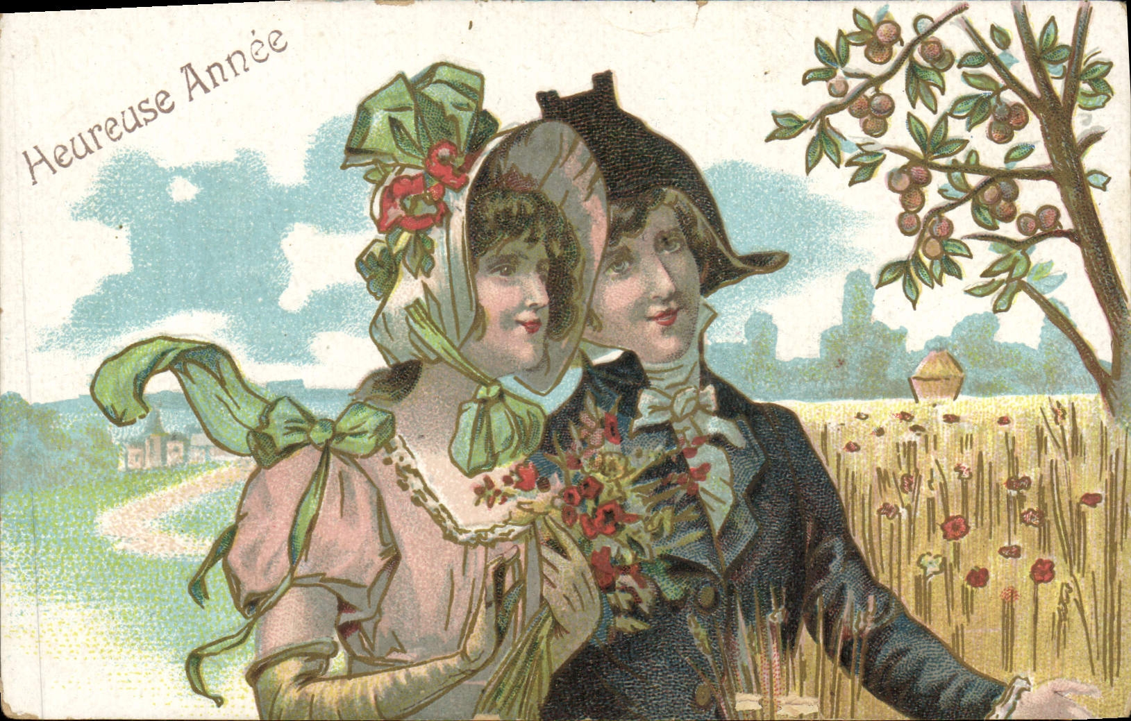 VINTAGE POSTCARD Fantasy Woman Costume Folklore