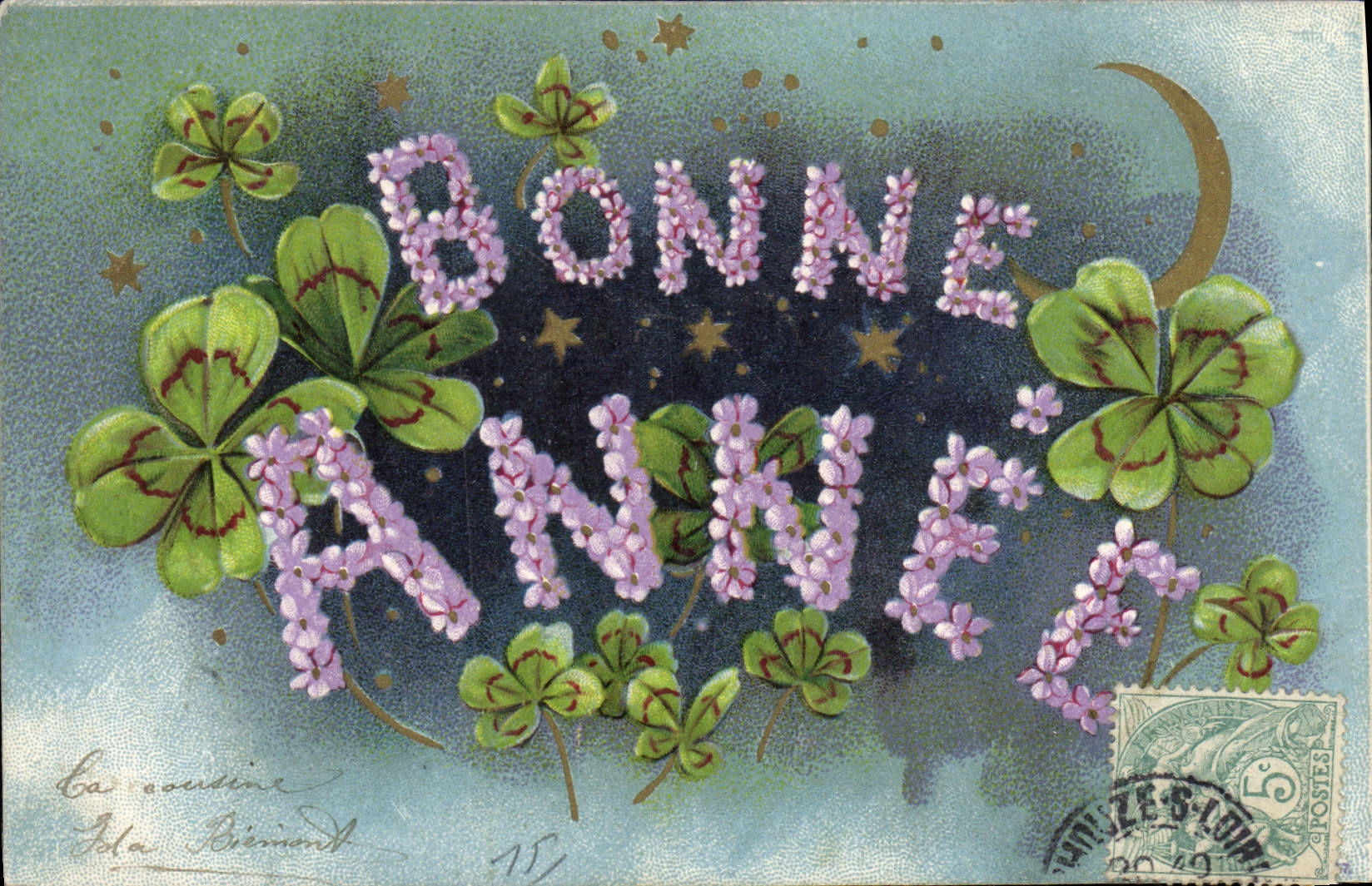 CPA Fantaisie Bonne annee