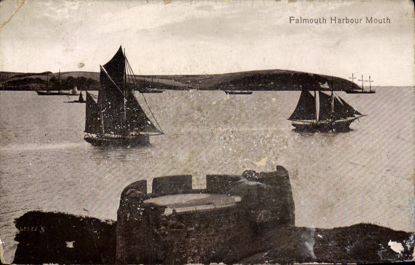 CPA Falmouth Harbour Mouth Bateaux 