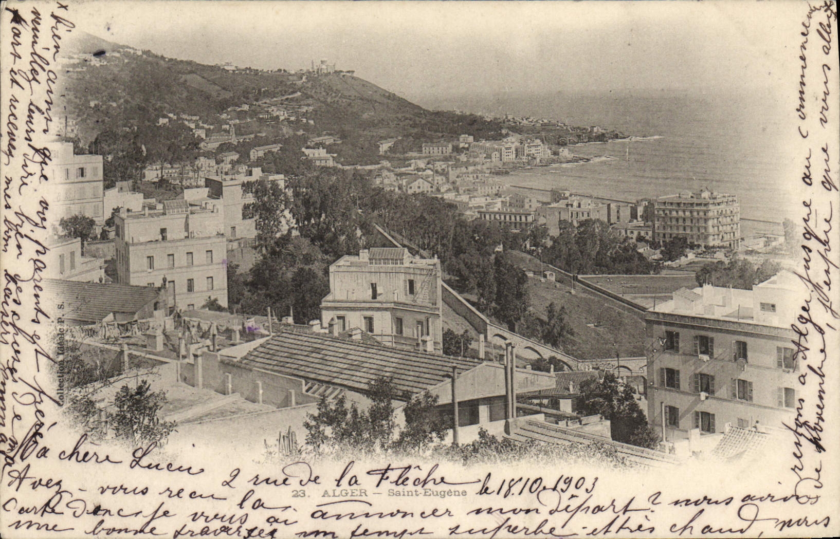 POSTAL Argel Eugene de la VENDIMIA Saint