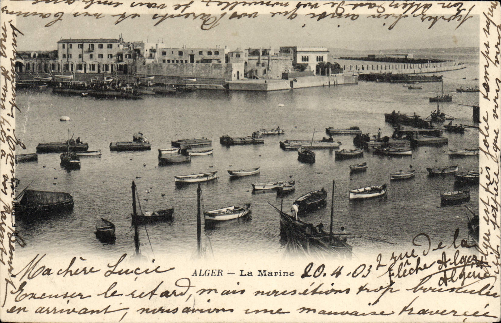 Marina de Argel de la POSTAL de la VENDIMIA