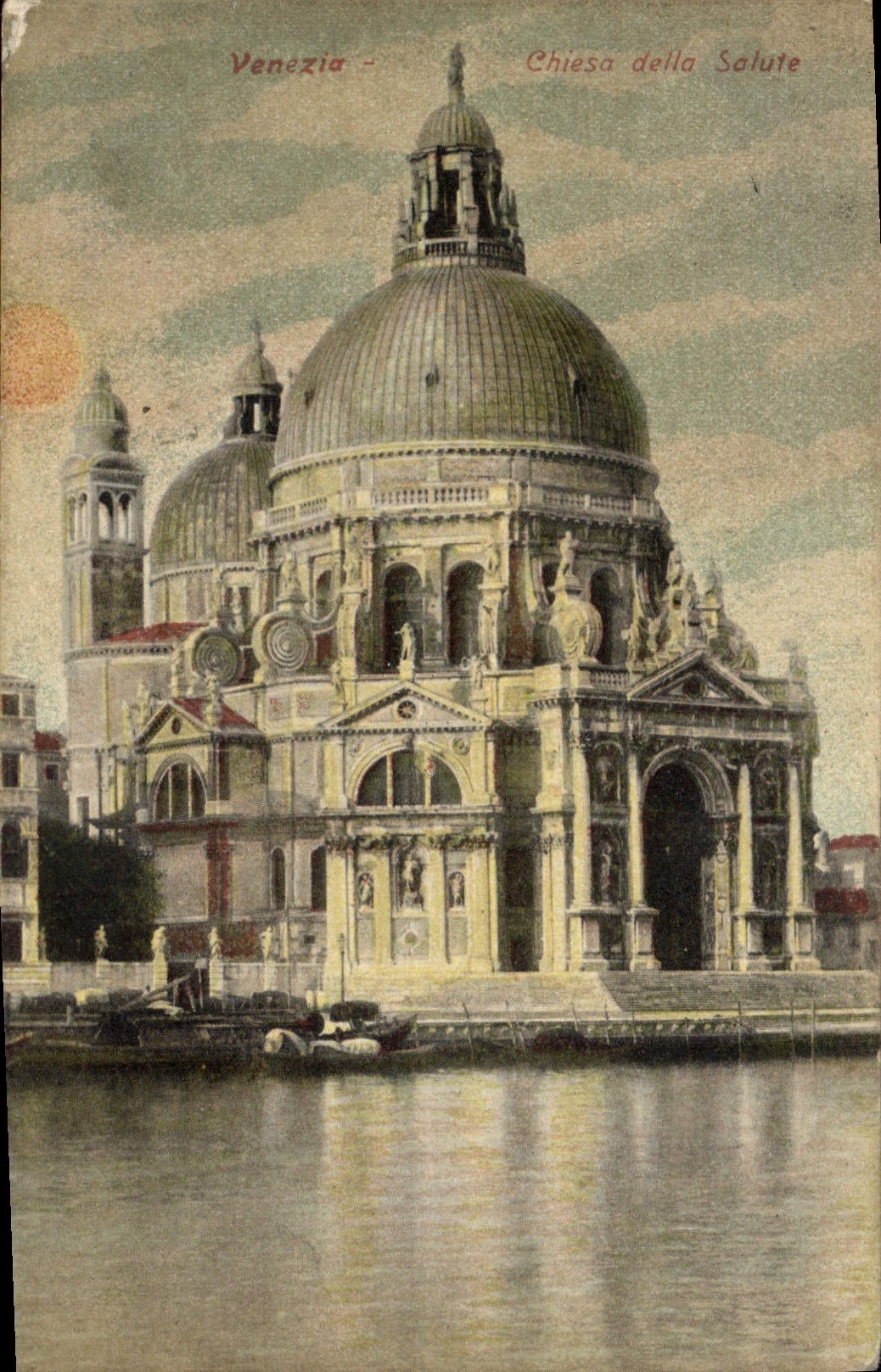 VINTAGE POSTCARD Veneziz Chiesa Della Salute