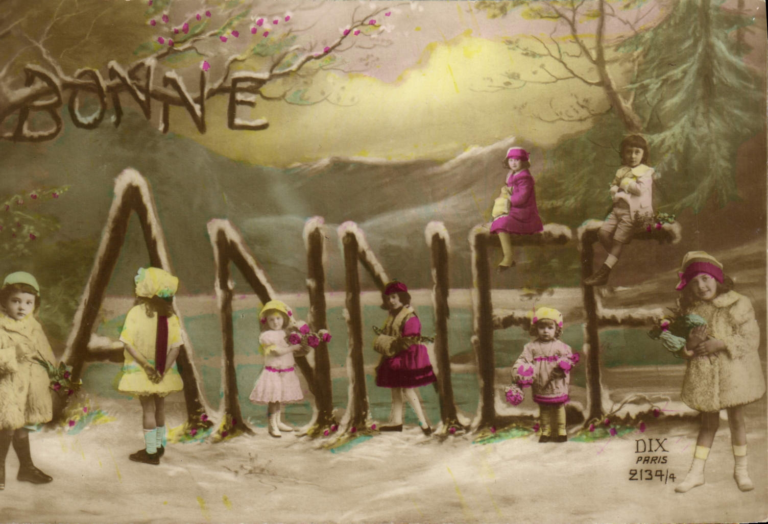 CPA Fantaisie Bonne annee