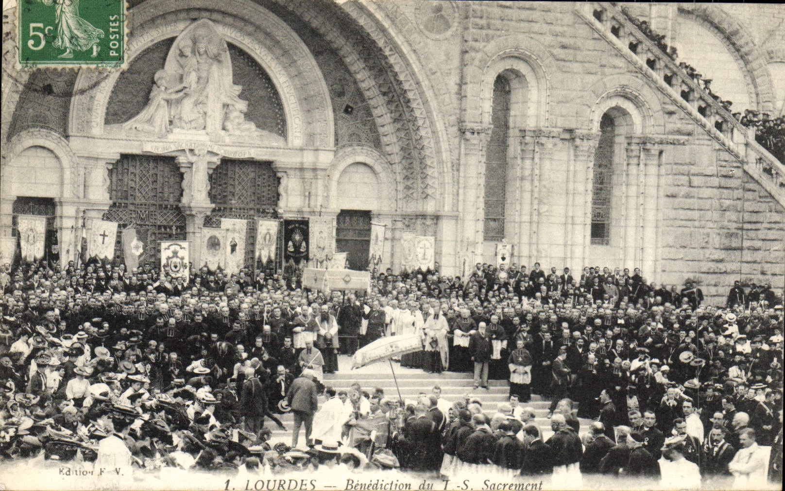 Bendición pesada de la POSTAL de la VENDIMIA de los TS Sacrement