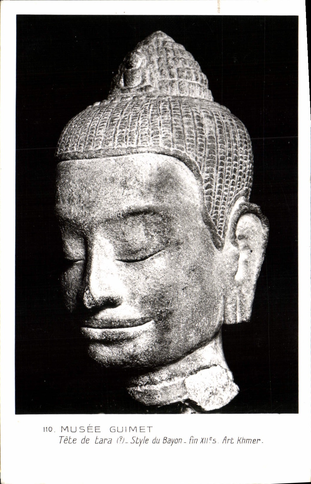 CPA Musee Guimet Tete De Tara Style du Bayon Art Khmer