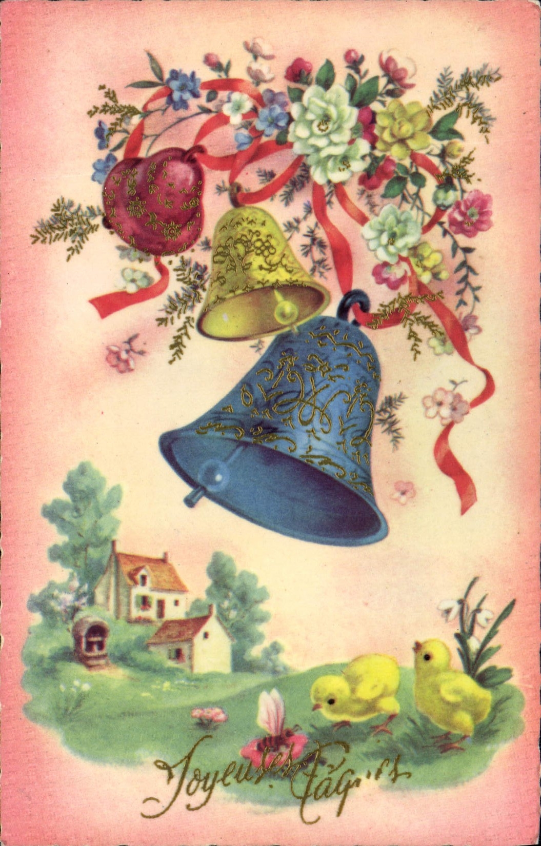 VINTAGE POSTCARD Fantasy Bells
