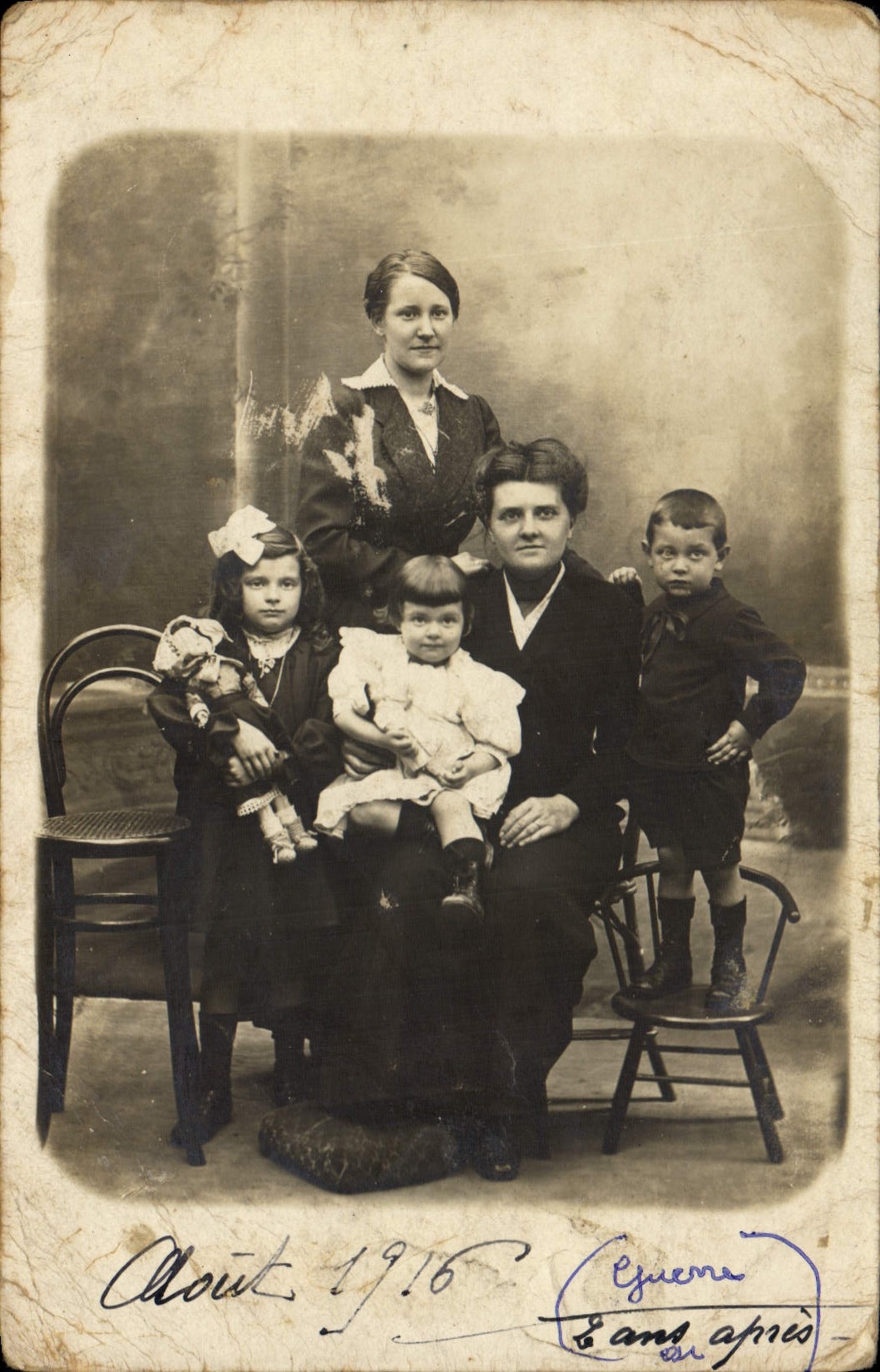 Real photo Limburg Family