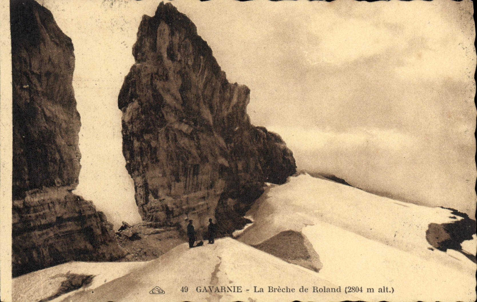 CPA Gavarnie La Breche De Roland