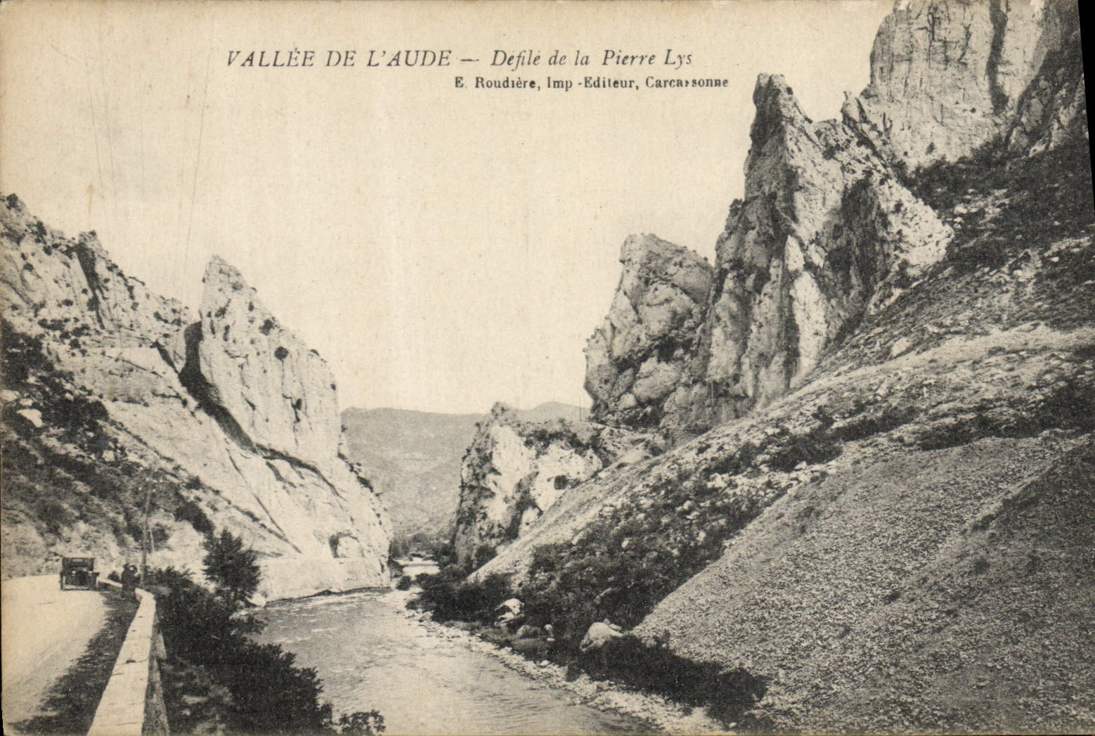 CPA Vallee De L'Aude Defile de la Pierre Lys