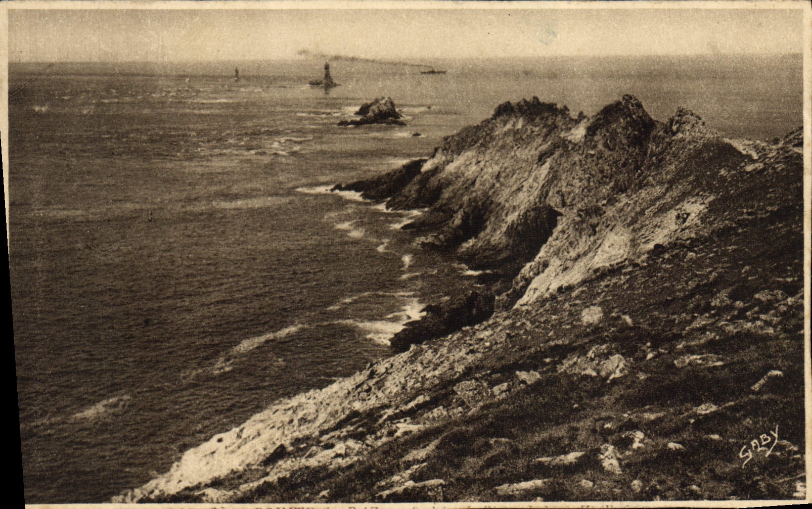 VINTAGE POSTCARD Point of the Strong current