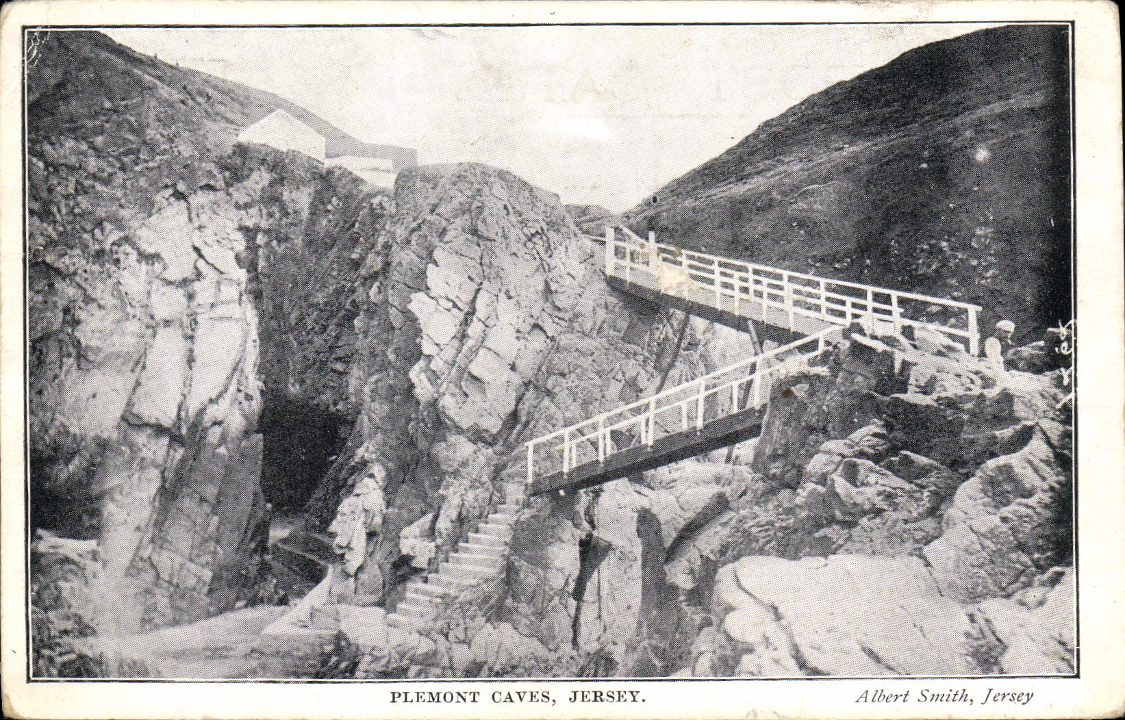 VINTAGE POSTCARD Plemont Jersey Cellars