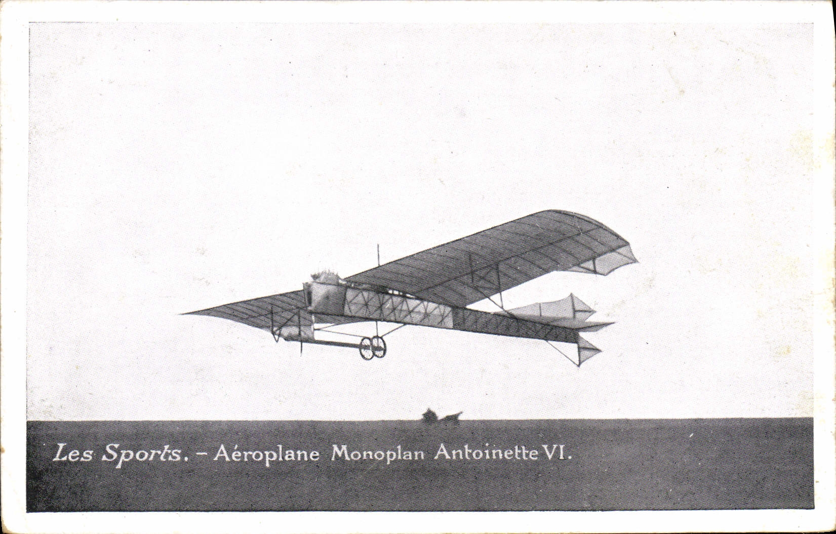VINTAGE POSTCARD Plane Aviation Airplane monoplane Antoinette VI