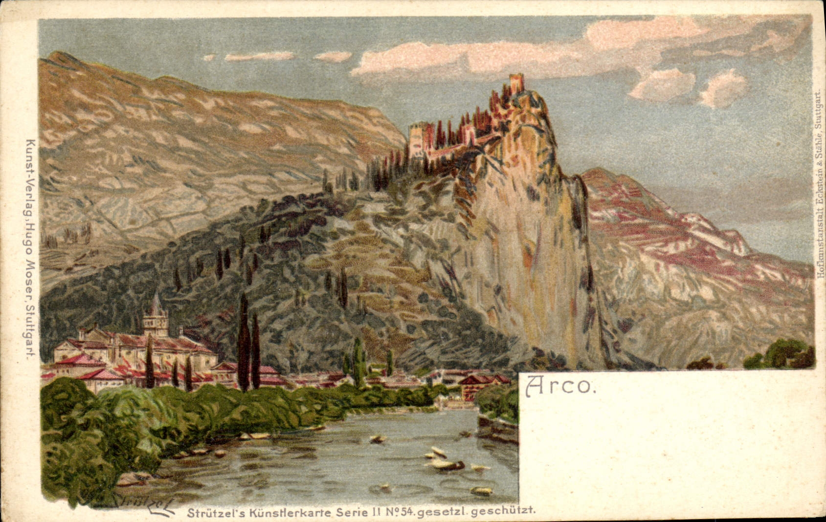 VINTAGE POSTCARD Fantasy Arco Illustrator