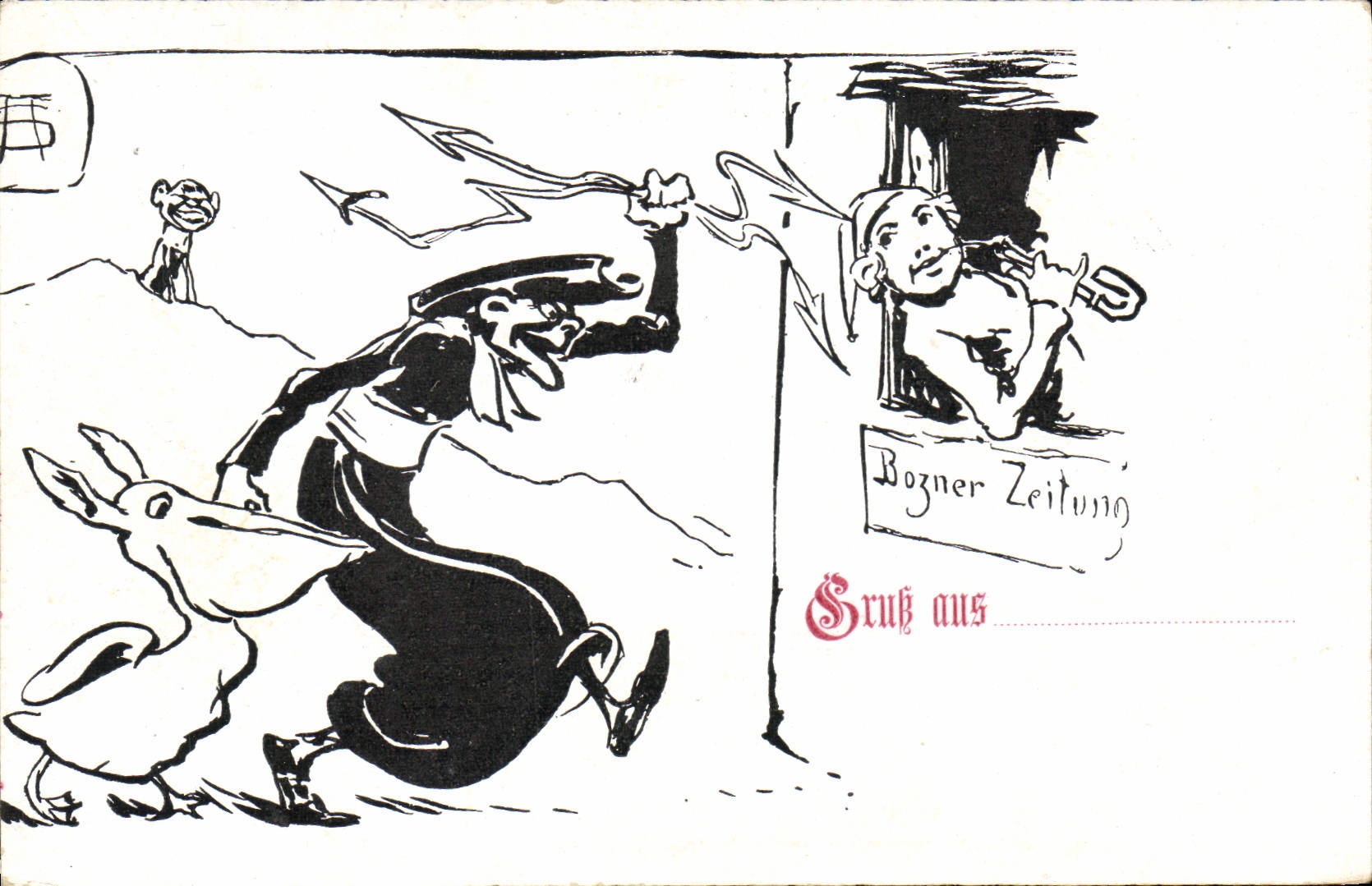 VINTAGE POSTCARD Fantasy Illustrator Pelican