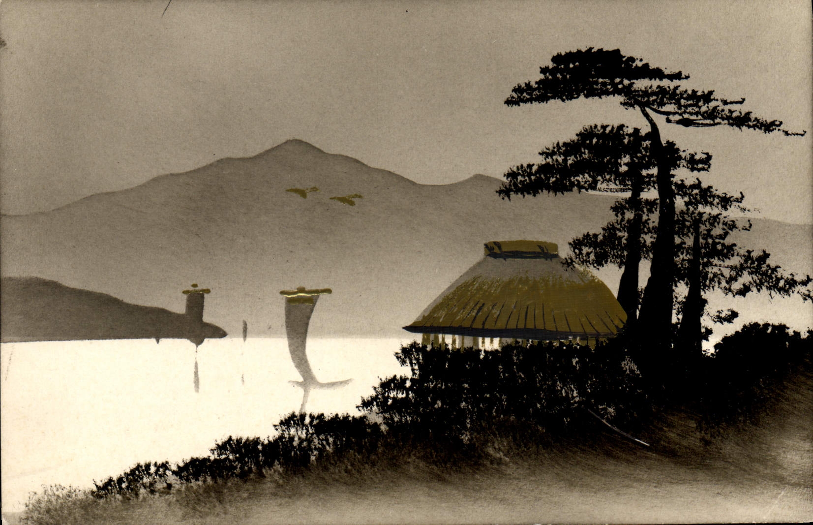 CPA Japon Nippon Arbres