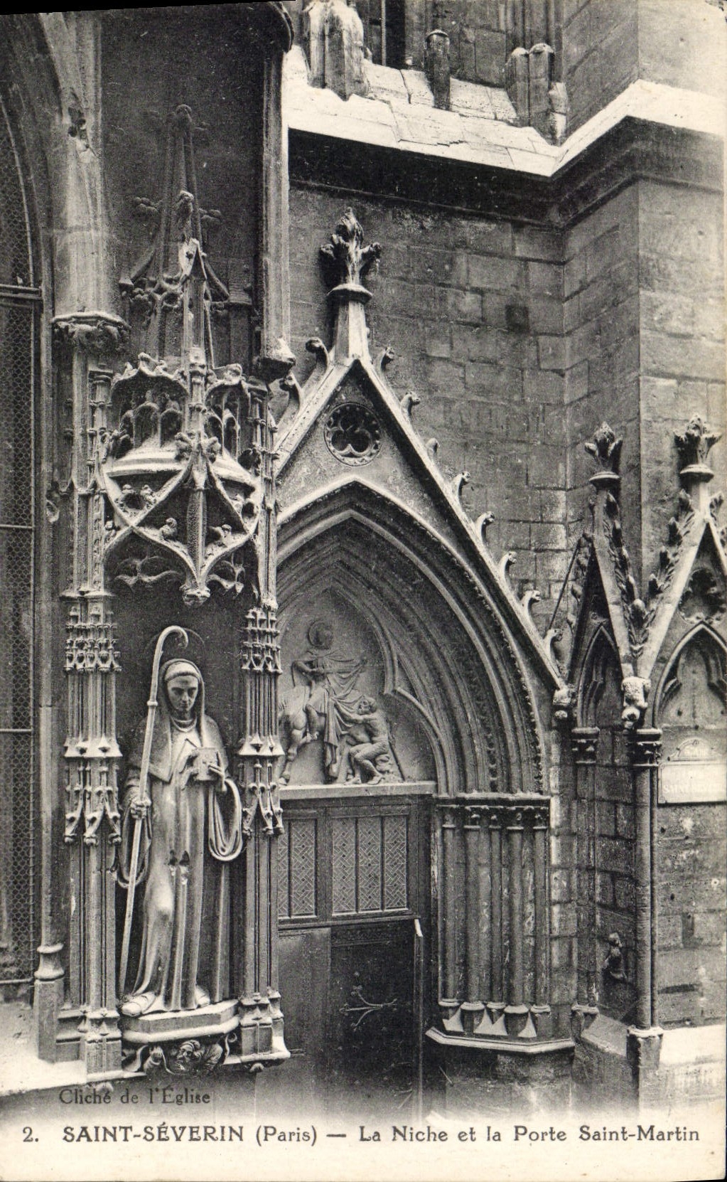 CPA Paris Saint Severin La Niche et la Porte Saint Martin