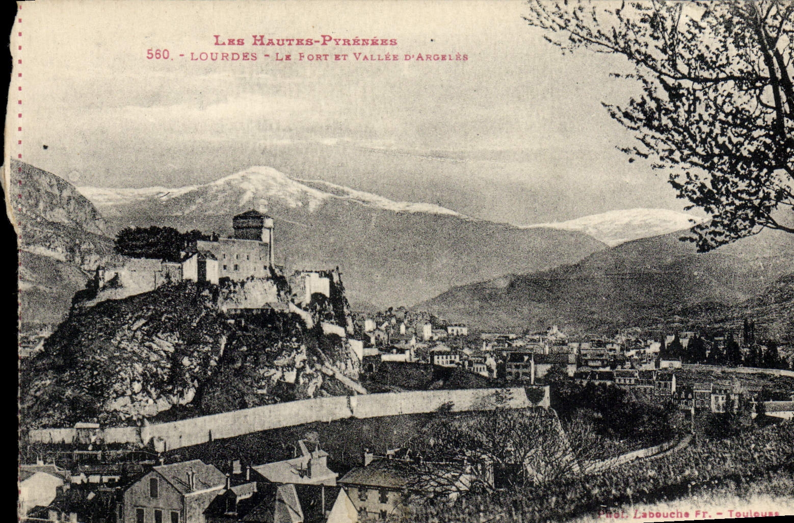 Pesado de la POSTAL de la VENDIMIA Fort y valle D Argeles