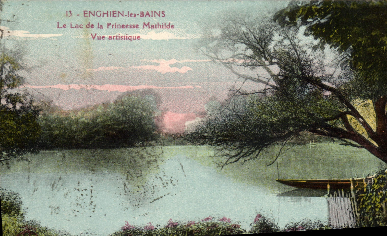 CPA Enghien Les Bains Le Lac De La Princesse Mathilde