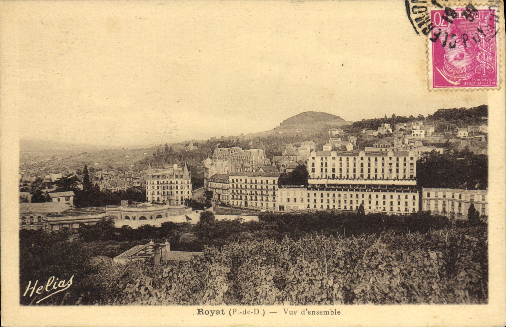 VINTAGE POSTCARD Royat Overall picture