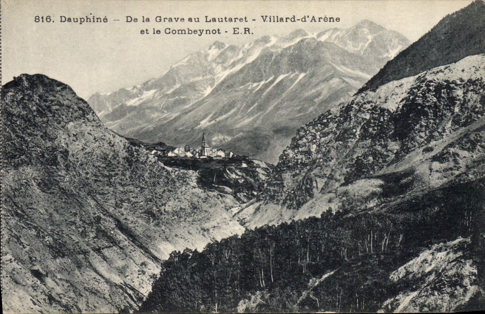CPA Dauphine De La Grave Au Lautaret Villard d'Arene et le Combeynot 