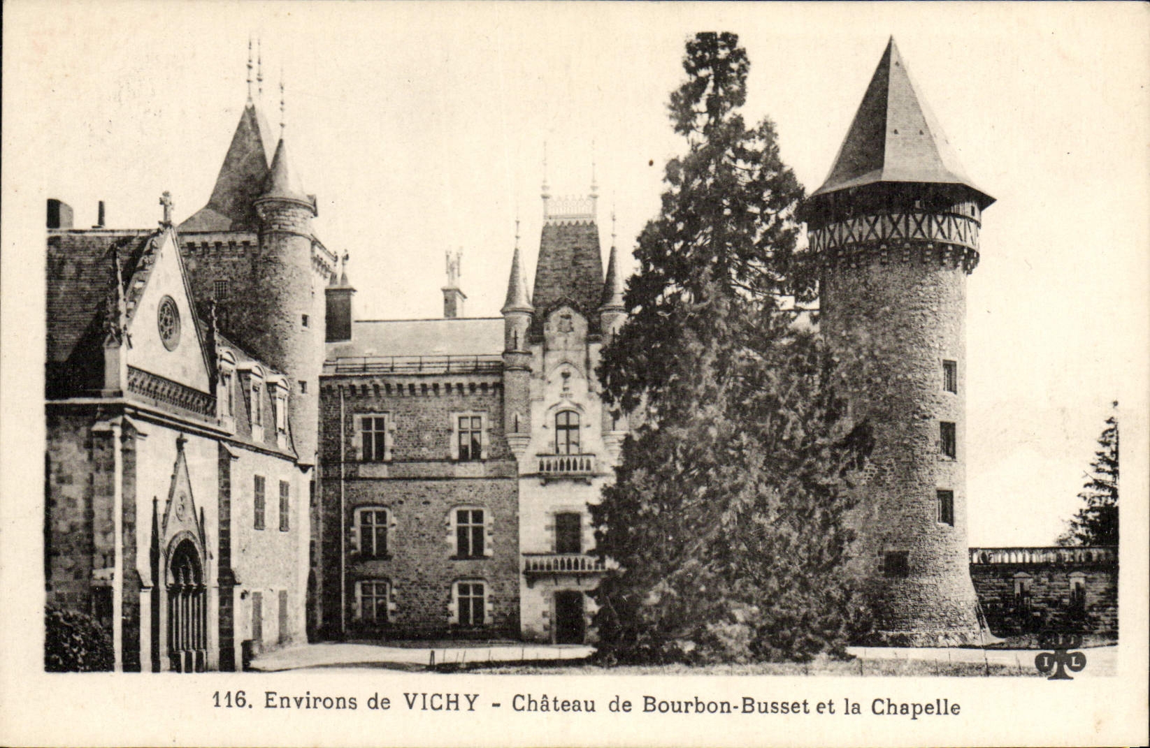 CPA Vichy Chateau De Bourbon Busset Et La Chapelle
