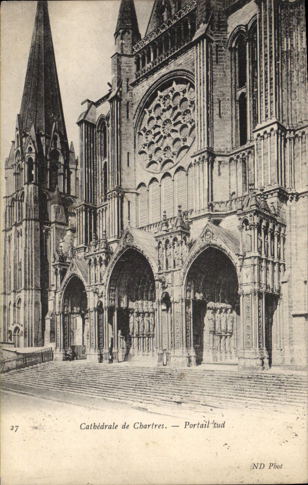 CPA Cathedrale De Chartres Portail Sud