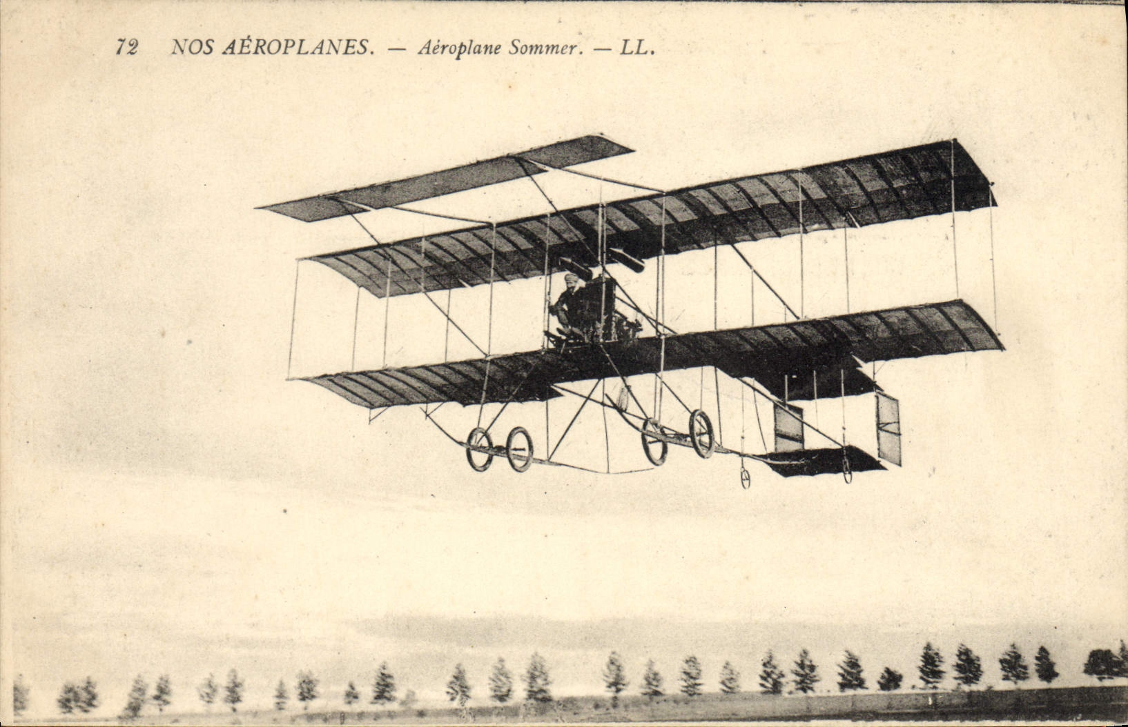 VINTAGE POSTCARD Plane Aviation Our airplanes Airplane To summon