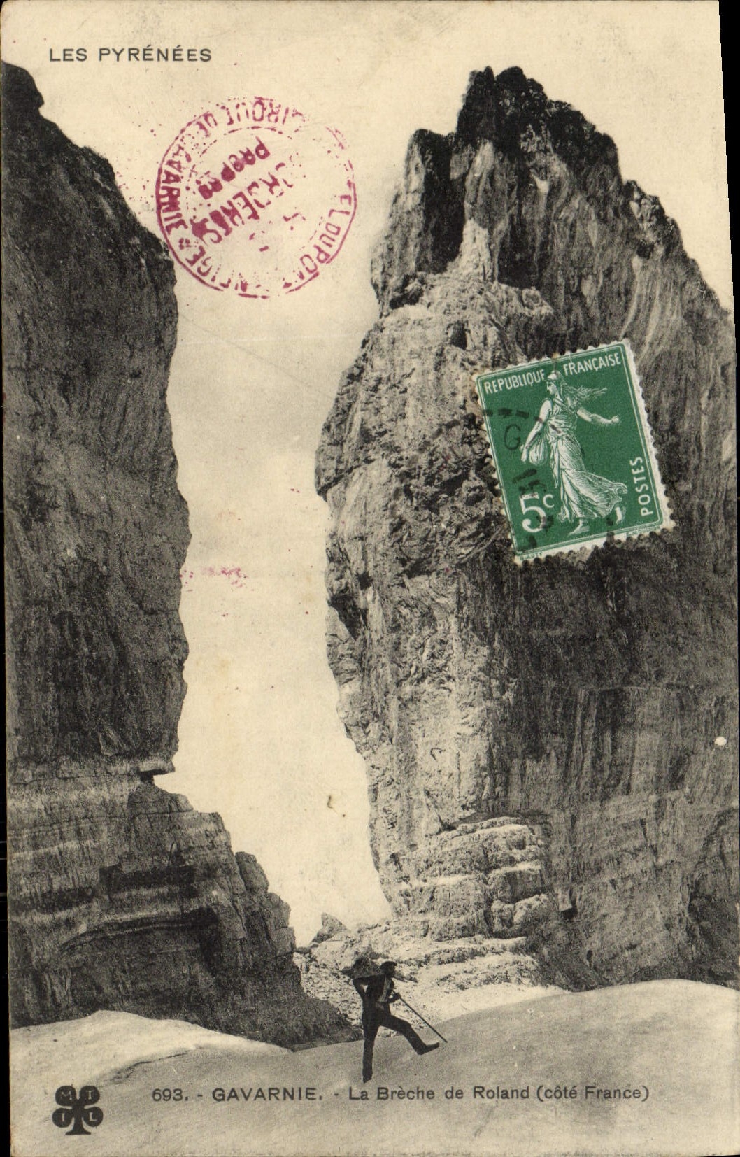 CPA Gavarnie La Breche de Roland