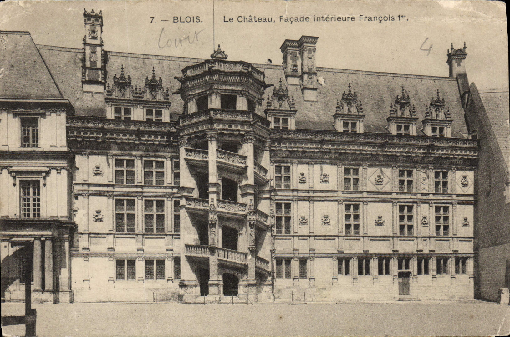 CPA Blois Le Chateau Facade Interieure Francois 1er