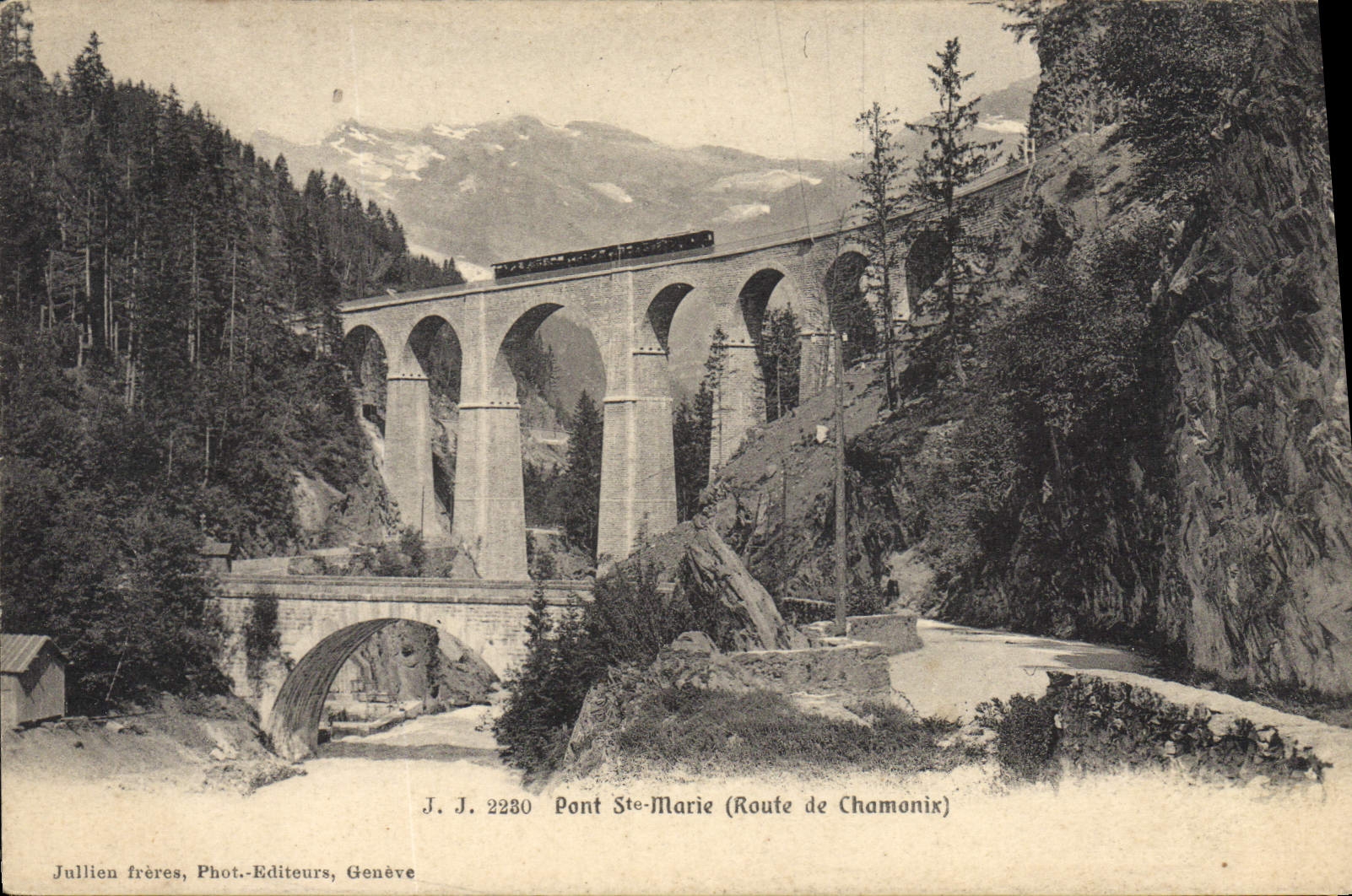 CPA Pont Ste Marie Route de Chamonix