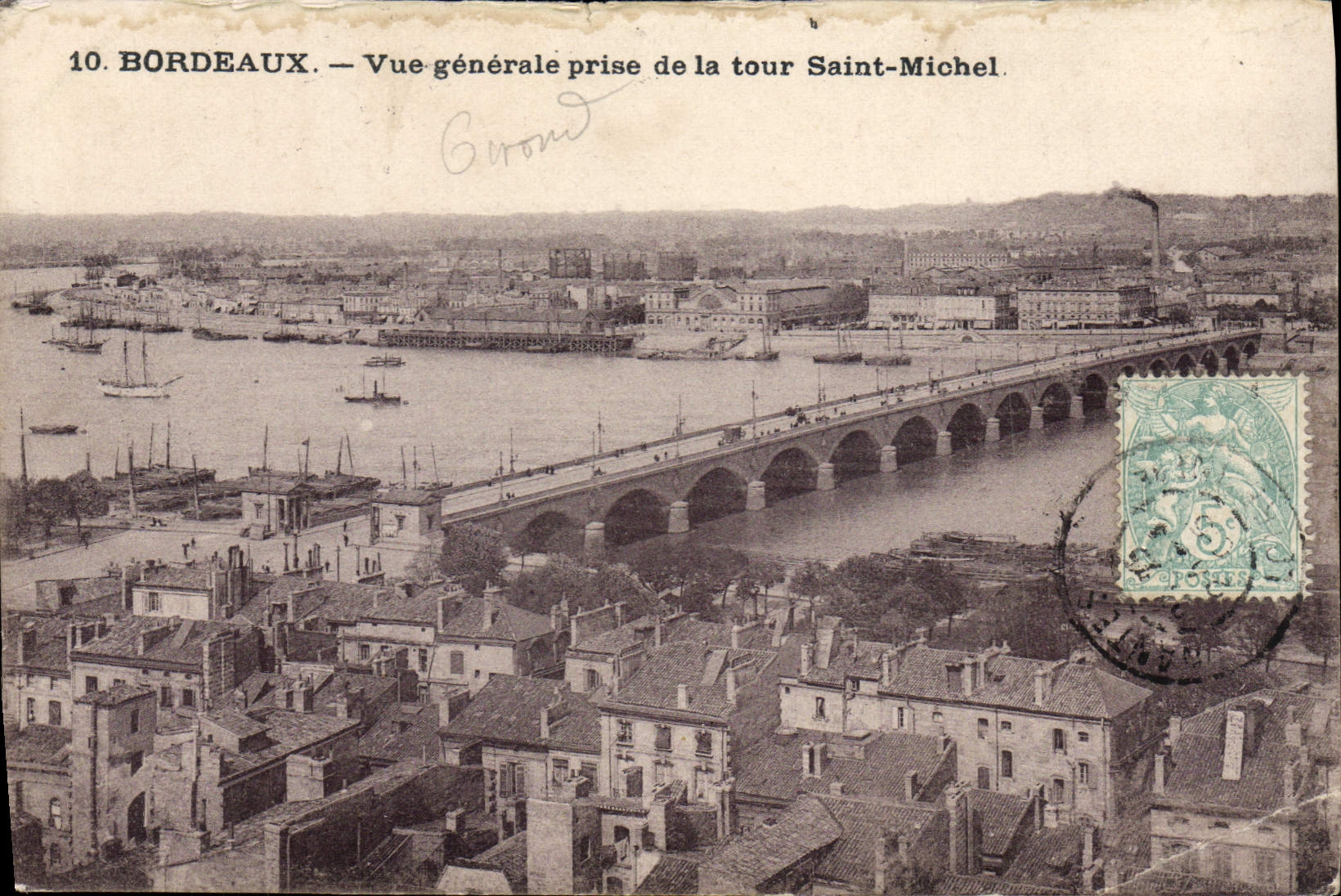 CPA Bordeaux Vue Generale Prise de la Tour Saint Michel
