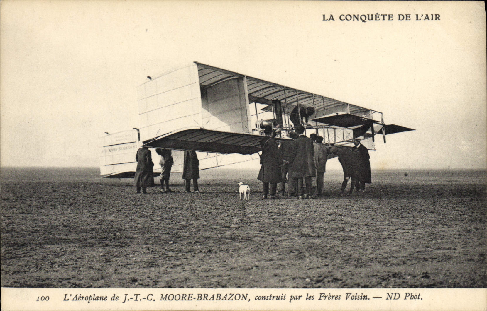 CPA Avion Aviation Aeroplane de JTC Moore Brabazon construit par les freres Voisin