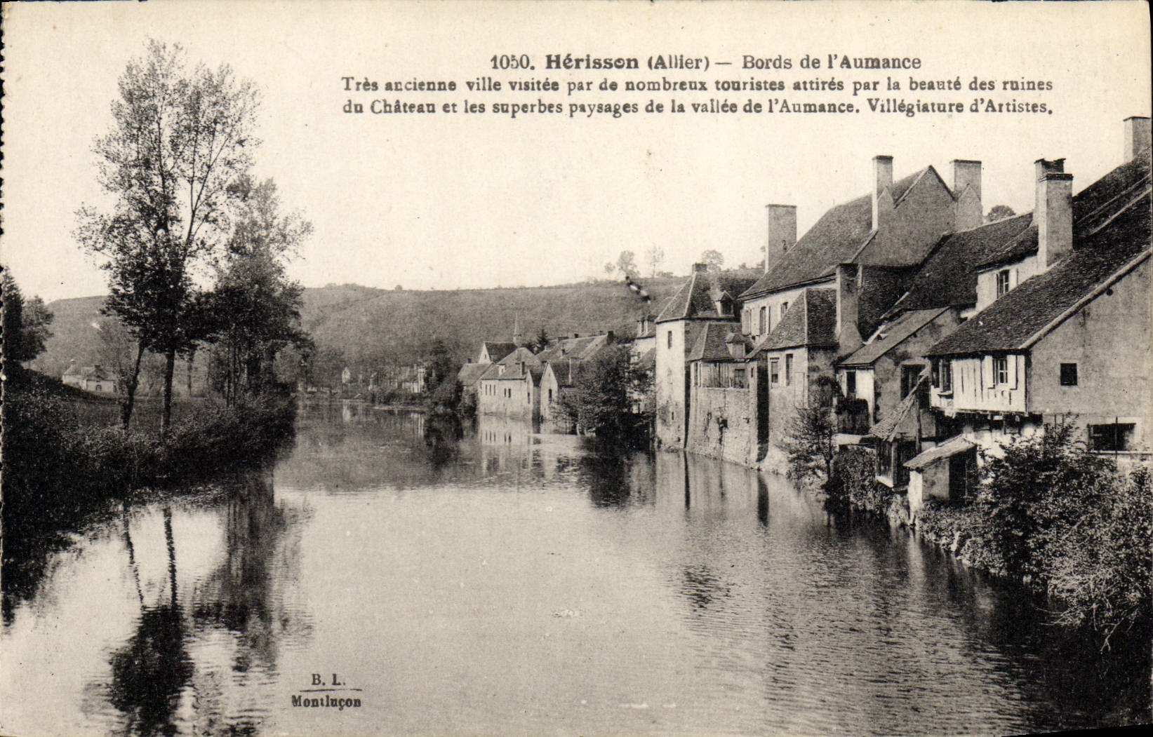 CPA Herisson Bords De I'Aurnance