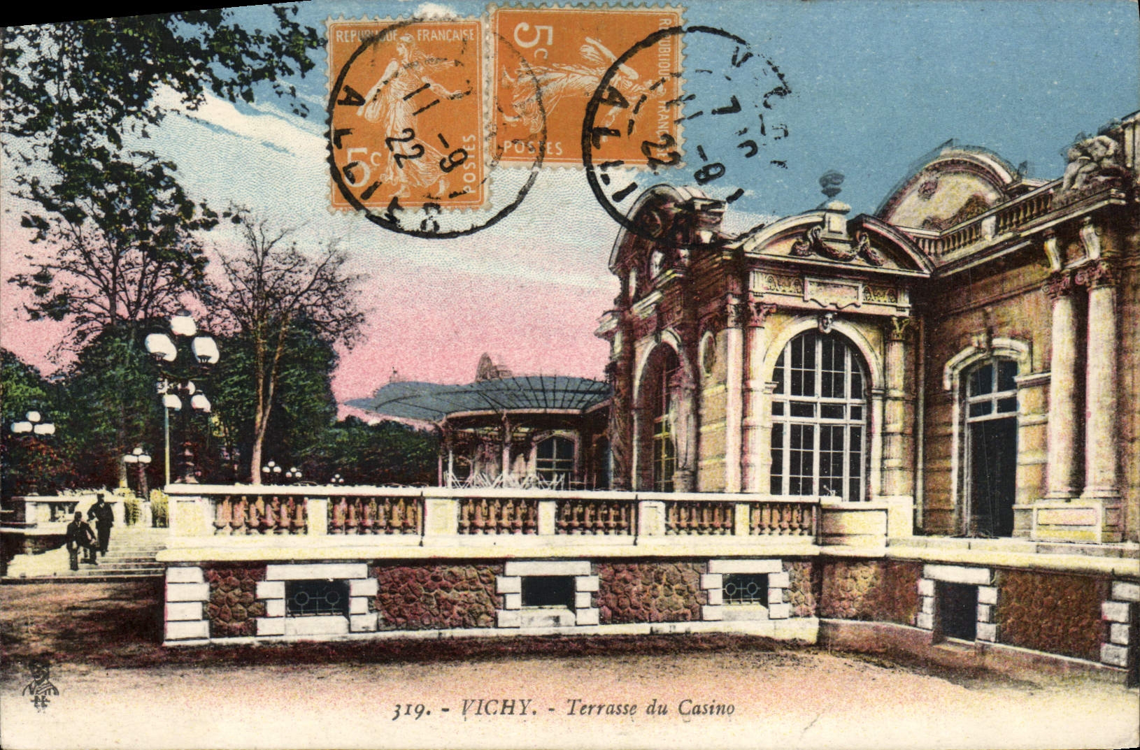 CPA Vichy Terrasse Du Casino