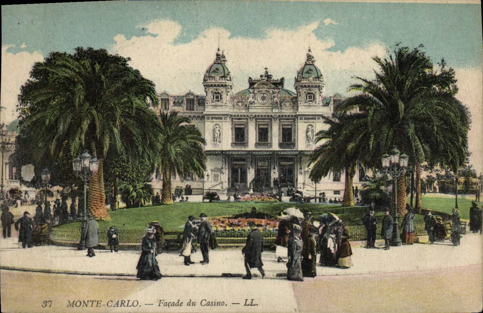 VINTAGE POSTCARD Mount Carlo Frontage Of the Casino