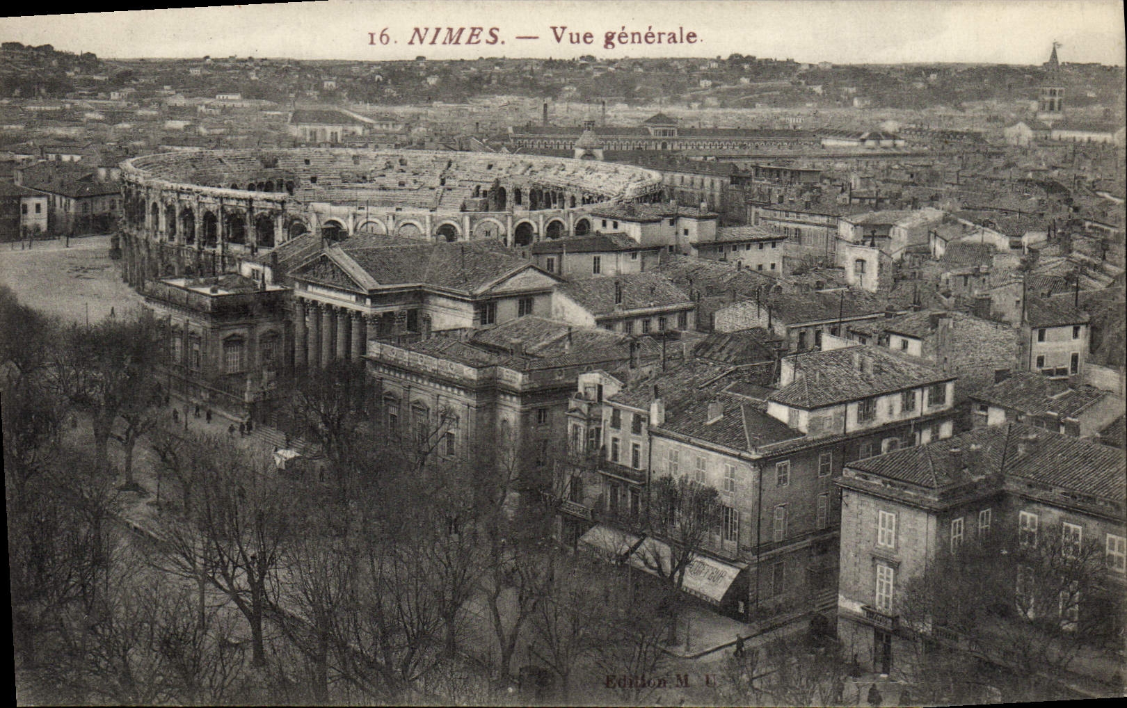 CPA Nimes Vue Generale