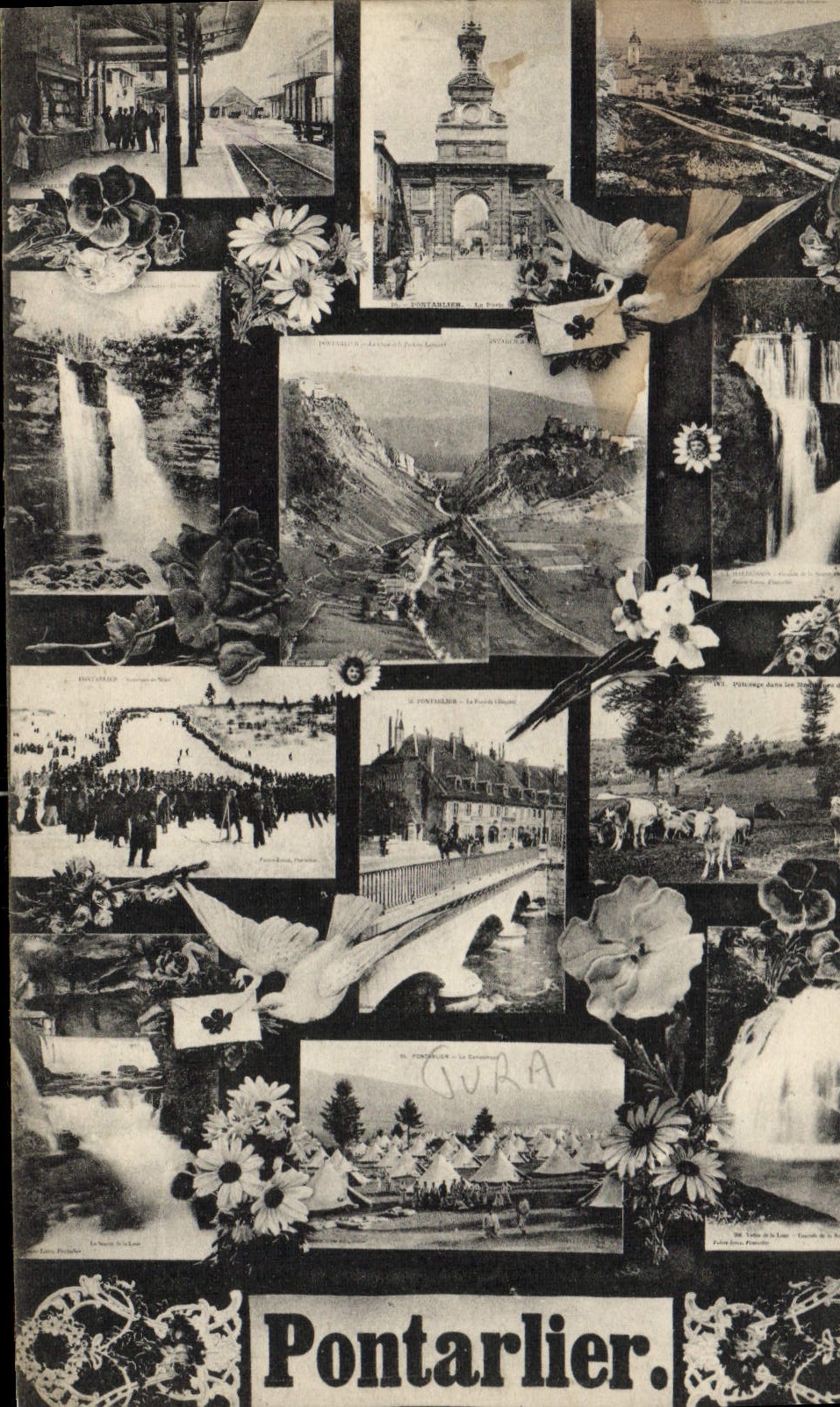 VINTAGE POSTCARD Pontarlier