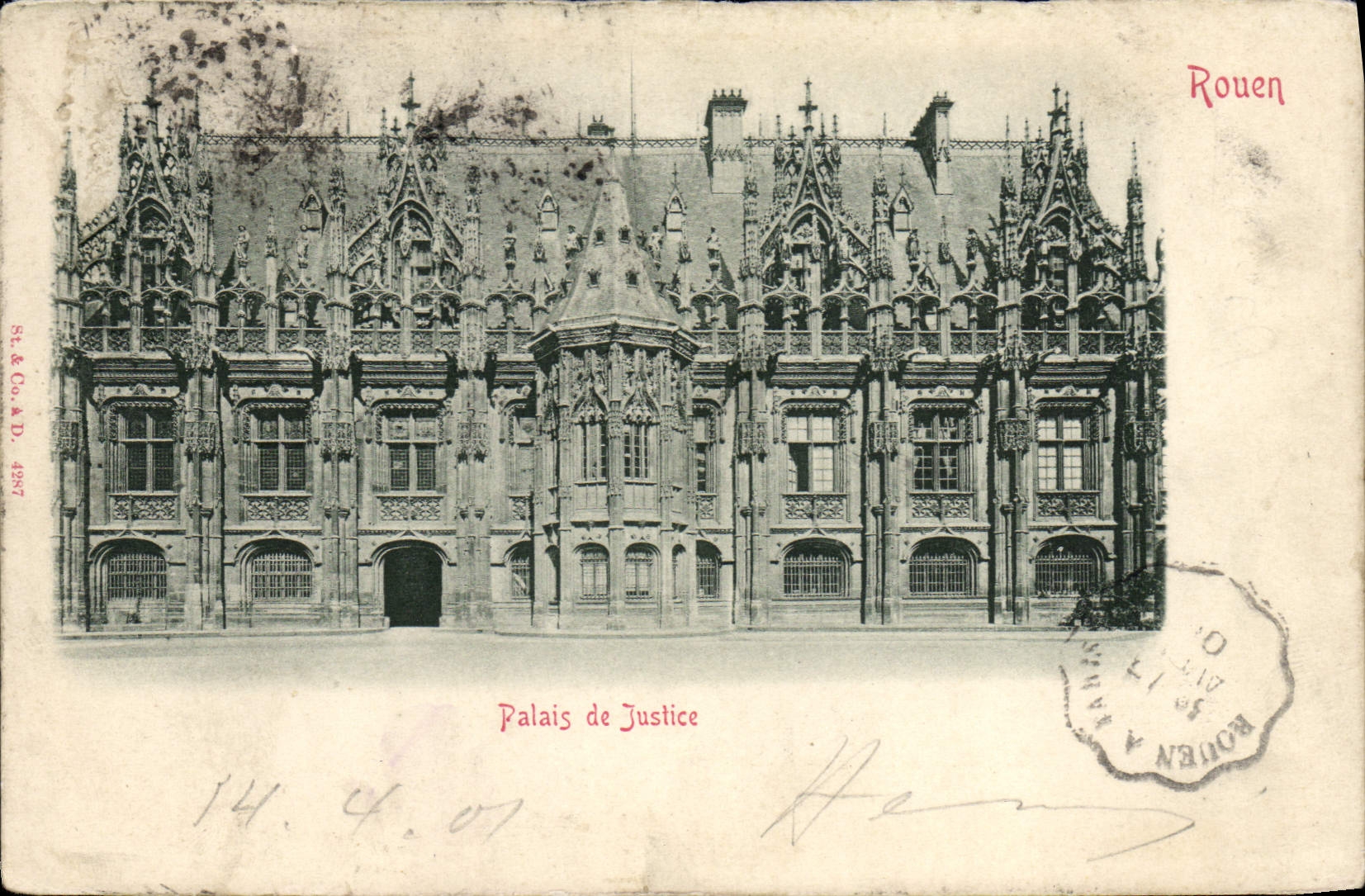 CPA Rouen Palais De Justice