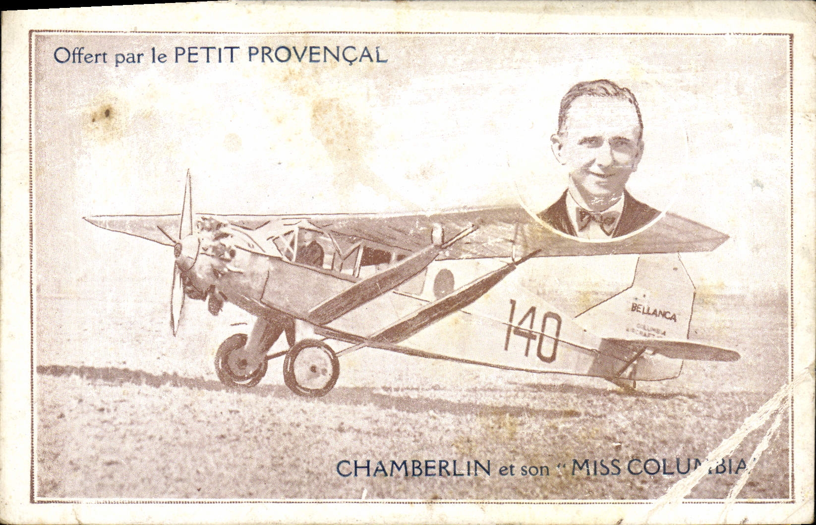 CPA Avion Aviation Chamberlin et son Miss columbia 