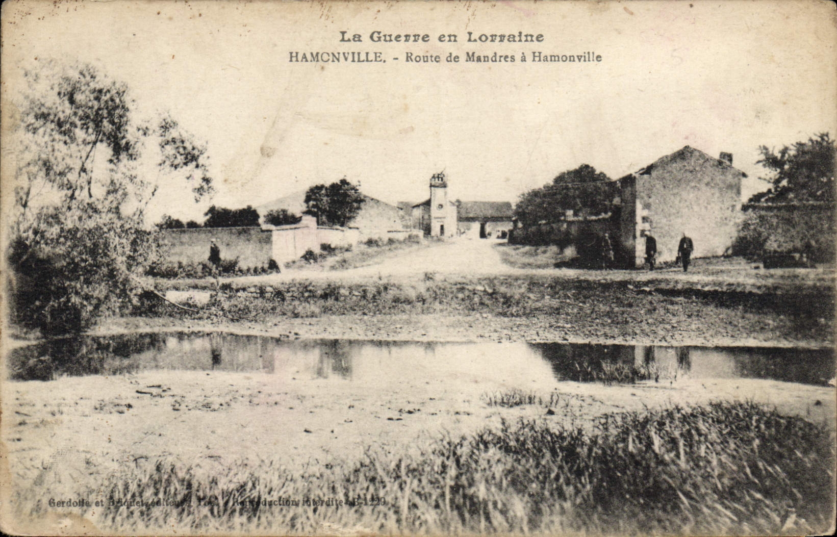 VINTAGE POSTCARD Hamonville Route the Veined ones has Hamonville