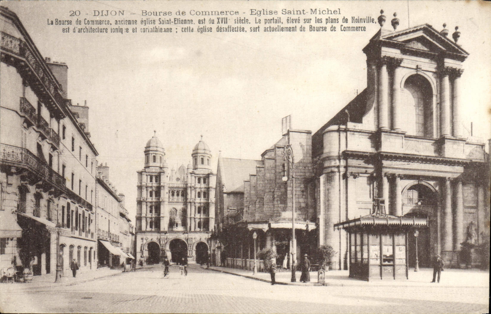 CPA Dijon Bourse de Commerce Eglise Saint Michel