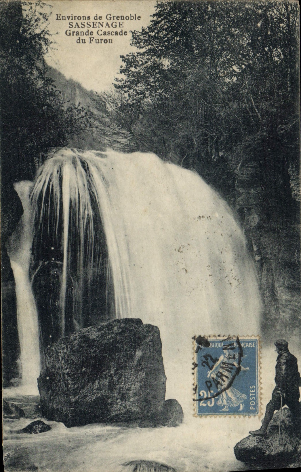 CPA Environs de Grenoble Sassenage Grande Cascade du Furon